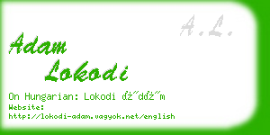 adam lokodi business card